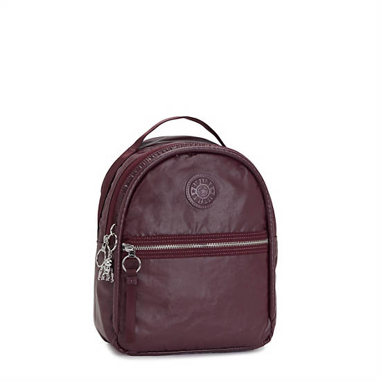 Kipling Kae Klassieke Metallic Rugzak Bordeaux | België 1629UZ